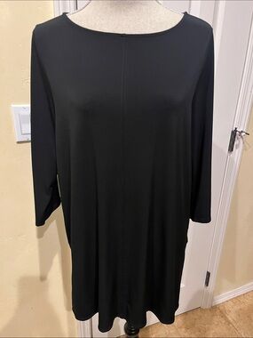 Alfani Black Boatneck Tunic